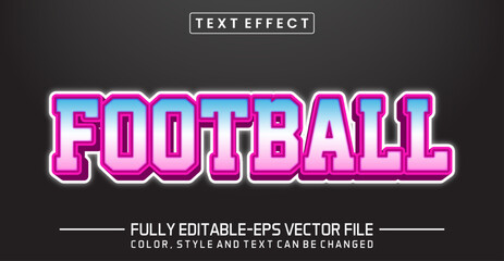 Football text style effect editable