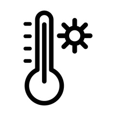 Hot temperature icon