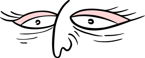 Eyes cartoon draw
