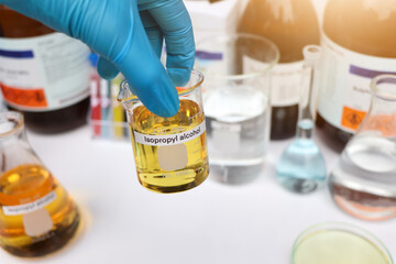 isopropyl alcohol , a chemical used in laboratory or industry