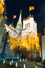 Fototapeta premium Geneve. Switzerland. Streets of the old city