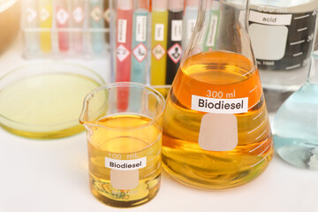 Biodiesel , a chemical used in laboratory or industry