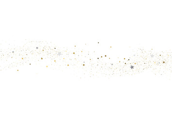 Light gold and light silver glitter confetti background.