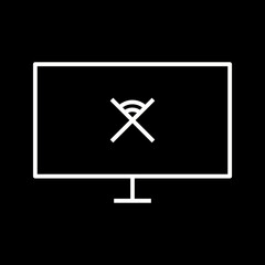 Fototapeta premium Disconnected Network Icon