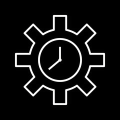 Unique Time Optimization Vector Icon