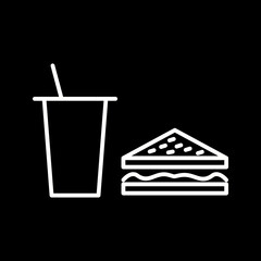 Unique Lunch Vector Icon