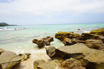 Heart Rock in Amami Oshima Island located on the Pacific Ocean side of Amami, Kagoshima, Japan - 日本 鹿児島 奄美大島 ハートロック
