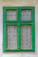 Obraz premium Crochet Curtains Window