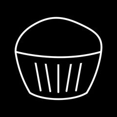 Chocolate Muffin Vector Icon