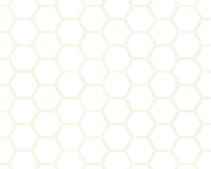 Golden hexagon shapes, honeycomb pattern, gold texture, isolated png background. Design element for banner, invitation or greeting cards, montage, overlay, scrapbooking.