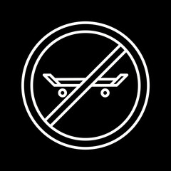 No Skating Vector Icon