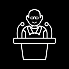 Unique Lecture Vector Icon