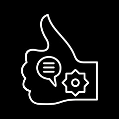 Unique Like Marketing Vector Icon