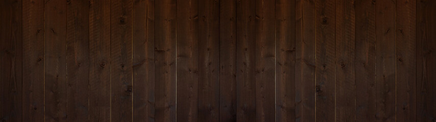 Old brown rustic dark wooden texture - wood timber background panorama long banner