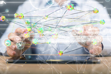 conference Digital Network and data concept 3d