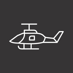 Military Helicopter Icon