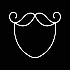 Beard and Moustache Icon