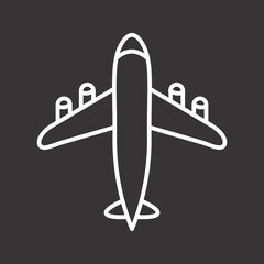 Flying Airplane Icon