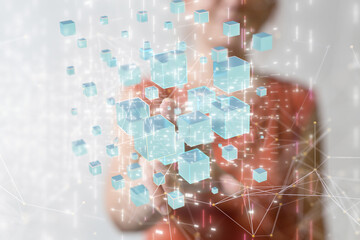 conference Digital Network and data concept 3d