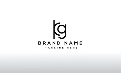 Logo design letter KG . Elegant modern. Vector template. - obrazy, fototapety, plakaty