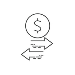 Finance transfer icons  symbol vector elements for infographic web