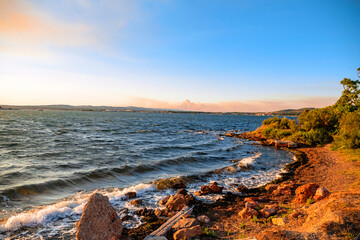 Smoke in the distance from Sète/Fumée au loin depuis Sète