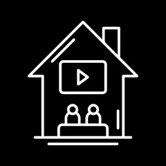 Watching A Movie Icon