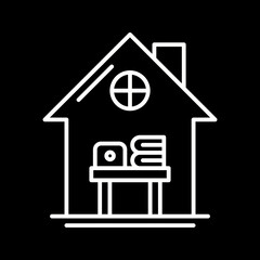 Home Work Place Icon