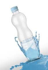 plastic water bottle