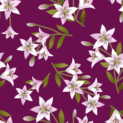 seamless pattern with flowers