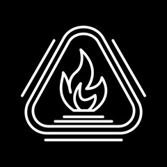 Caution Fire Icon
