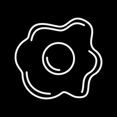 Obraz premium Fried egg Icon