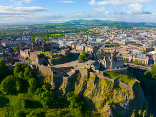 Edinburgh Castle is a historic castle stands on Castle Rock in Old Town Edinburgh, Scotland, UK. Old town Edinburgh is a UNESCO World Heritage Site since 1995. 