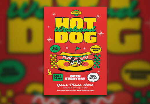 Hotdog Promotion Flyer
