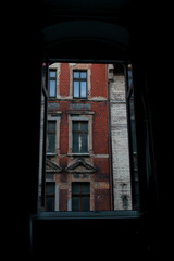 View from window in old part of Katowice 