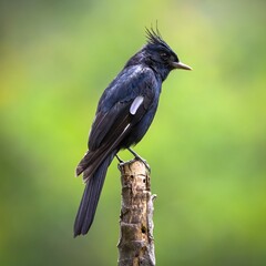 Crested Black-Tyrant (Knipolegus lophotes)