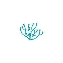 Obraz premium nerve cell logo or neuron logo with vector template