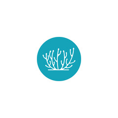 nerve cell logo or neuron logo with vector template