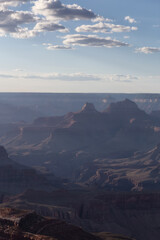 Fototapeta na wymiar Desert Rocky Mountain American Landscape. Cloudy Sunny Sky.