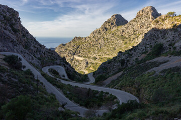 Sa Calobra road in Mallorca (Spain)