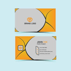 Modern business card design template.