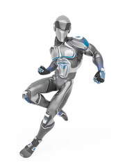 super pilot is ready to fight in action