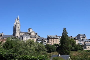 Vue d'ensemble de la ville, ville de Rodez, département de l'Aveyron, France
