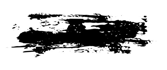 Naklejka premium Black blob object on White Background. Vector illustration