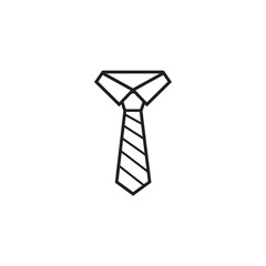 necktie icon logo vector design template
