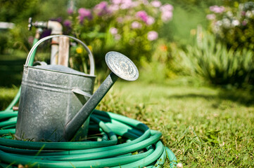 Water can and hose
