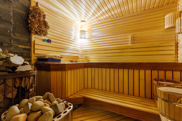 Photo of a sauna in a country house