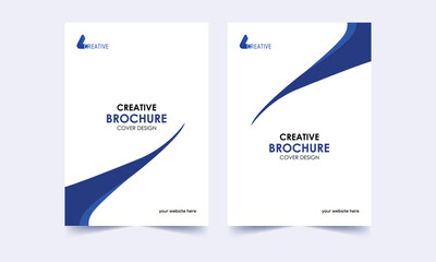 creative blue abstract shape brochure vector cover template, Brochure, Annual Report, Magazine, Poster, Portfolio, Flyer. Brochure cover. A4