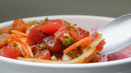 Ingredients For A Poke Bowl 