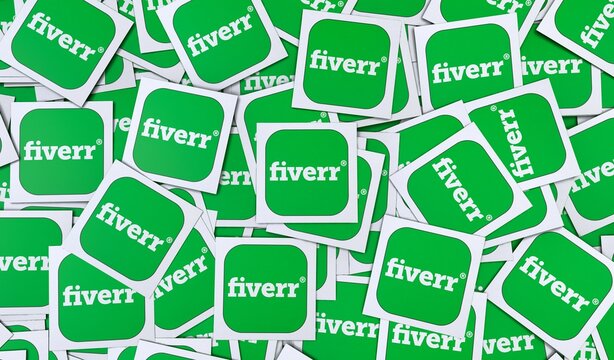 Fiverr, Social Media 3d Logo Visual Scene